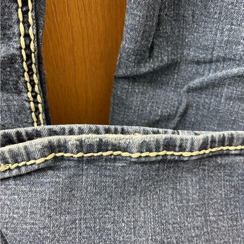 Bold Stitch Blue Asphalt Jeans - Picture 4 of 6